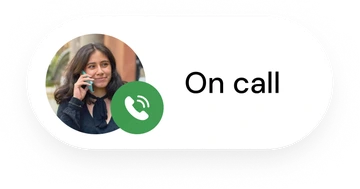 On call status pill